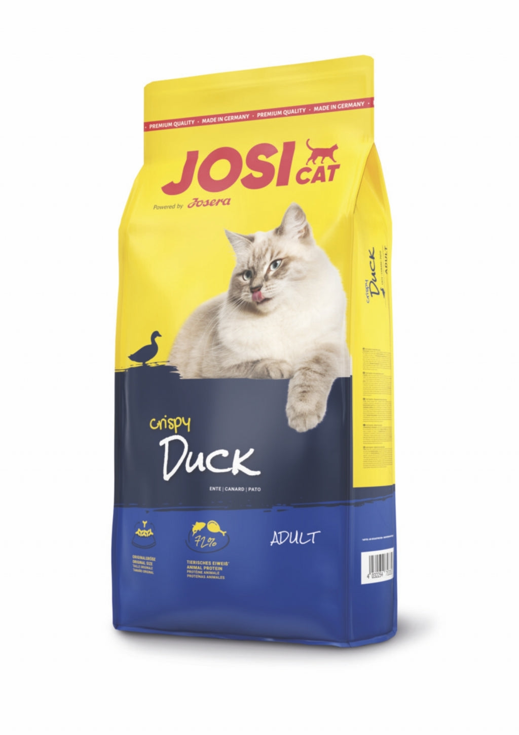 Γατοτροφή Josicat Adult Crispy Duck - Πάπια 650gr