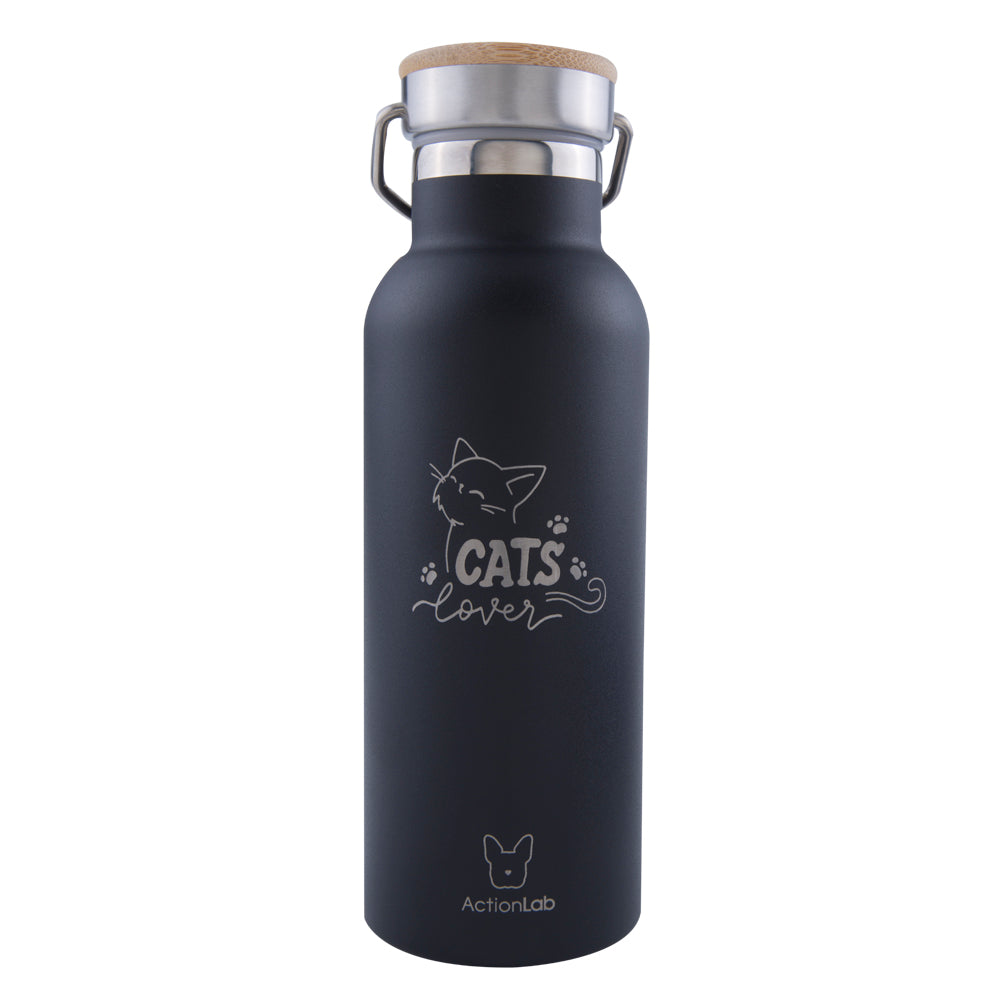 Baboo Bottle 500ml Black Cats Lover