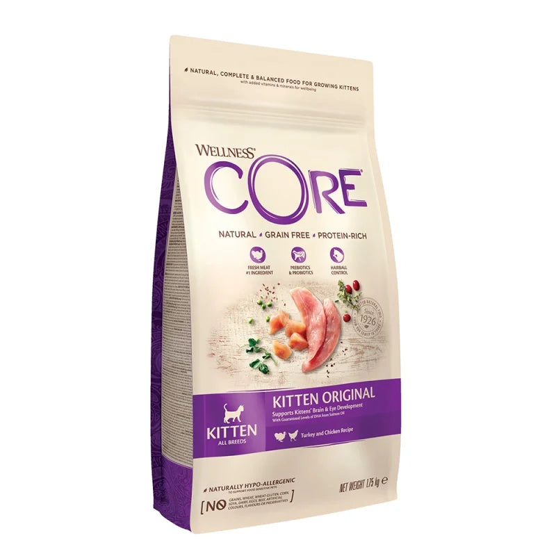 Wellness Core Kitten - Κοτόπουλο & Γαλοπούλα 1.75 kg