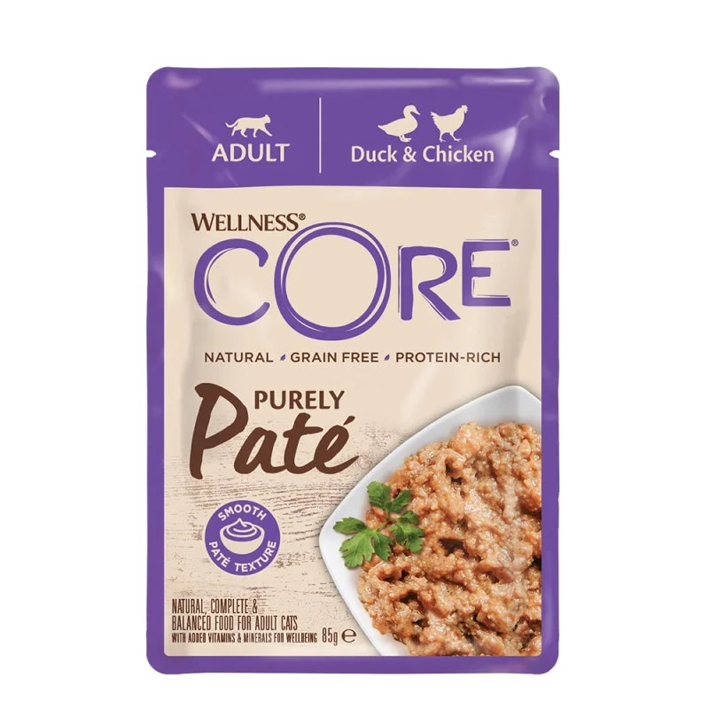 Wellness Core Adult Pate - Πάπια & Κοτόπουλο 85 γρ