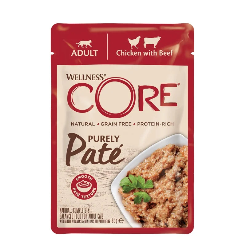 Wellness Core Adult Pate - Κοτόπουλο & Μοσχάρι 85 γρ