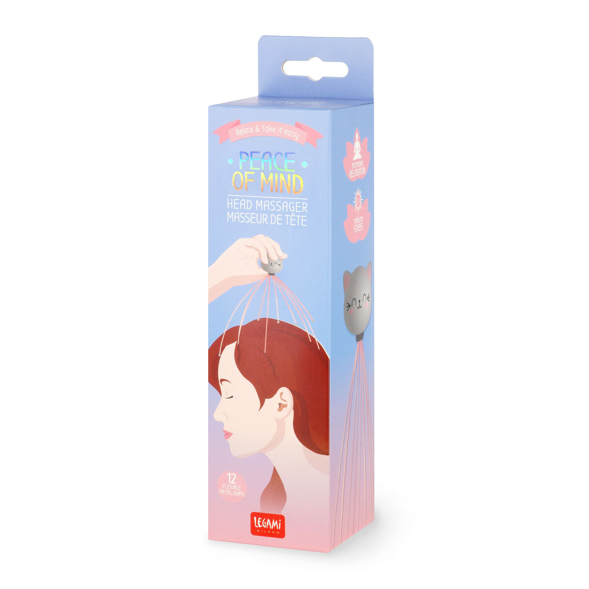 Legami "Peace Of Mind" Kitty Head Massager