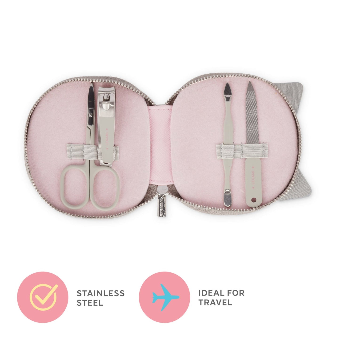 Legami "But First, Nails" Kitty Manicure Set