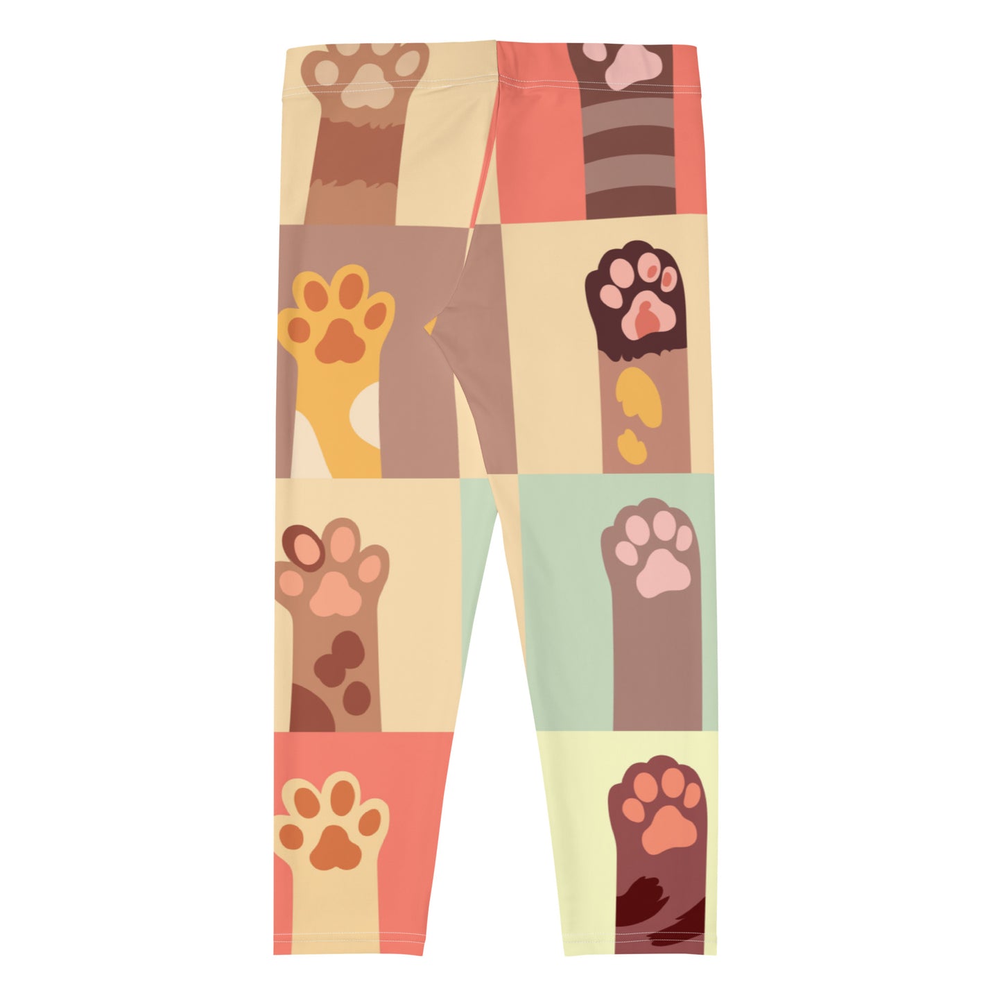 Paw Print Capri Leggings