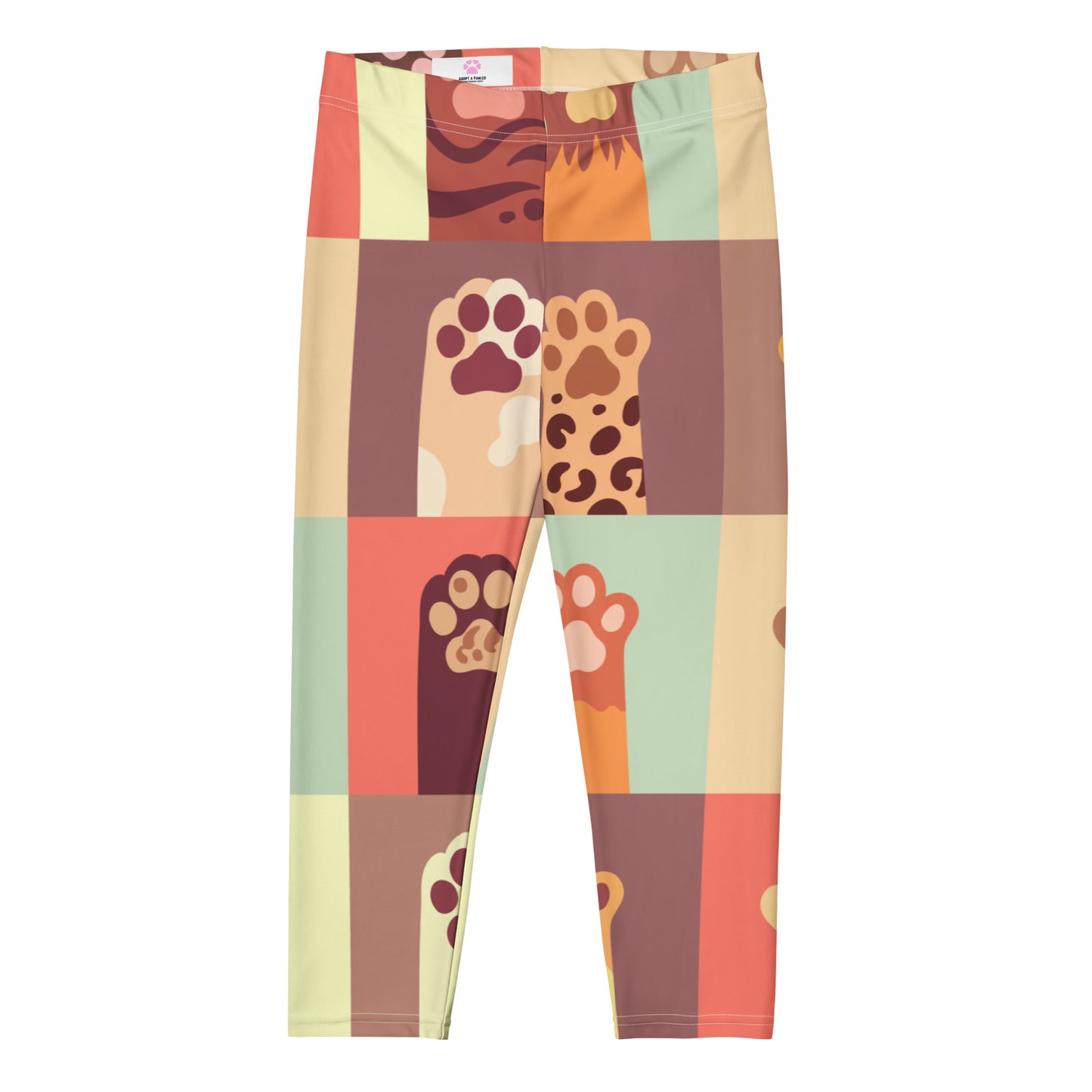 Paw Print Capri Leggings