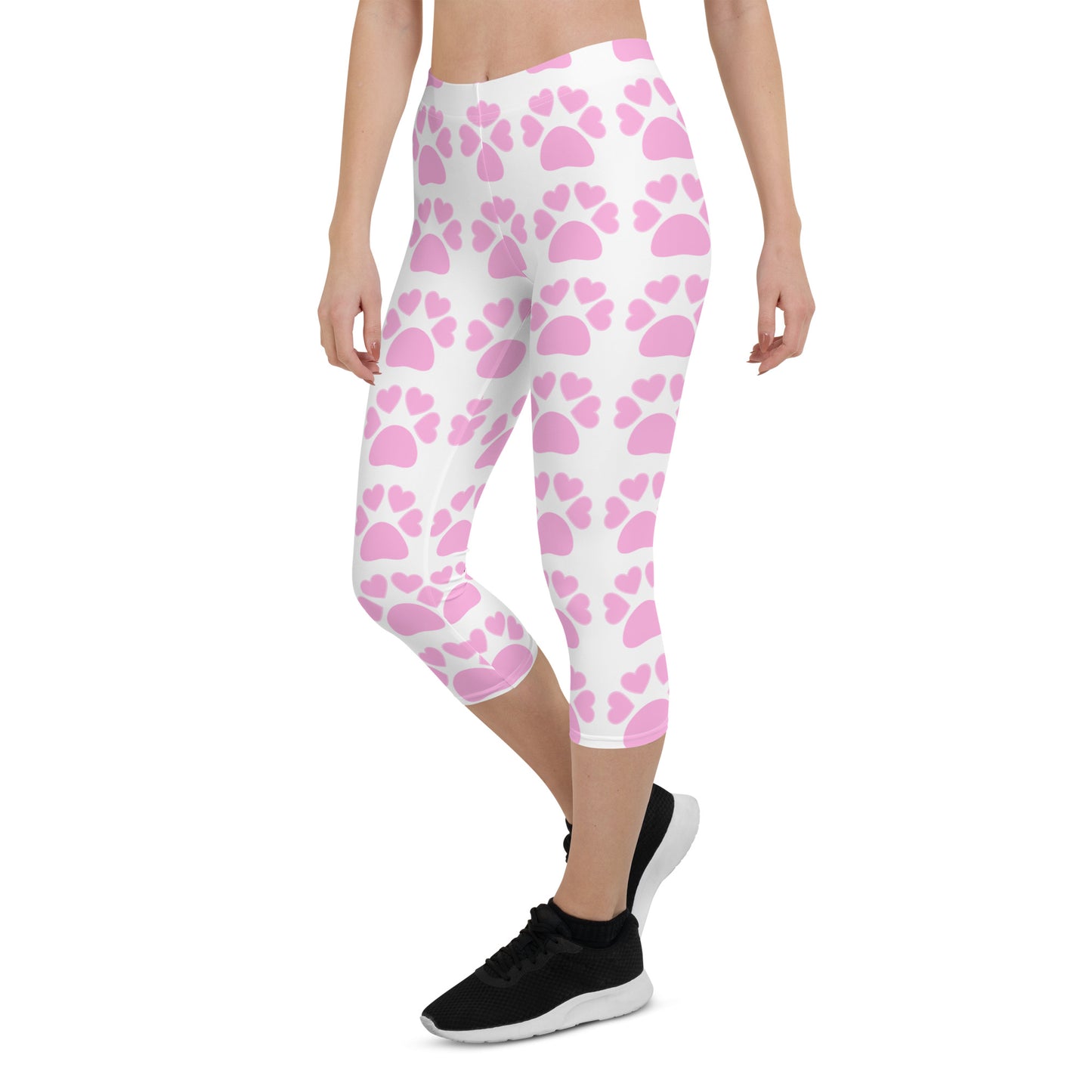 Paw Print Capri Leggings