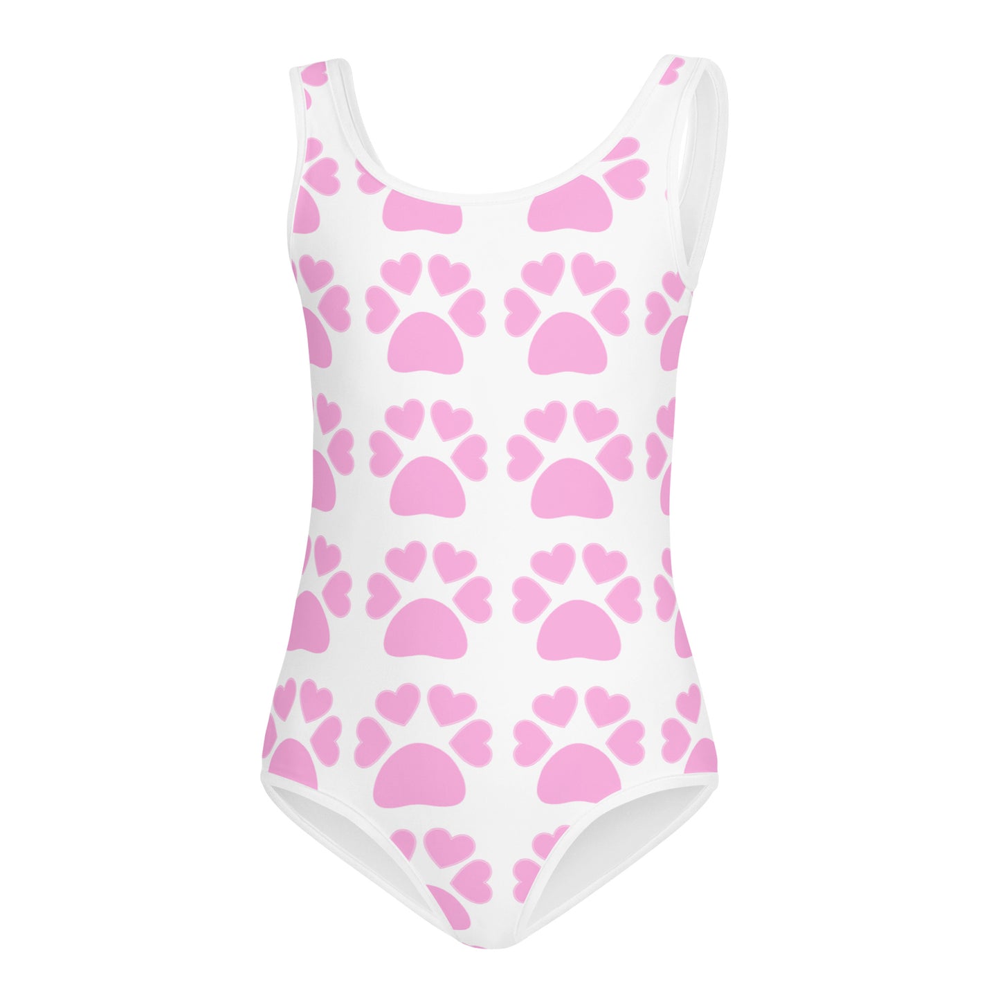 All-Over Paw Print Kids Swimsuit