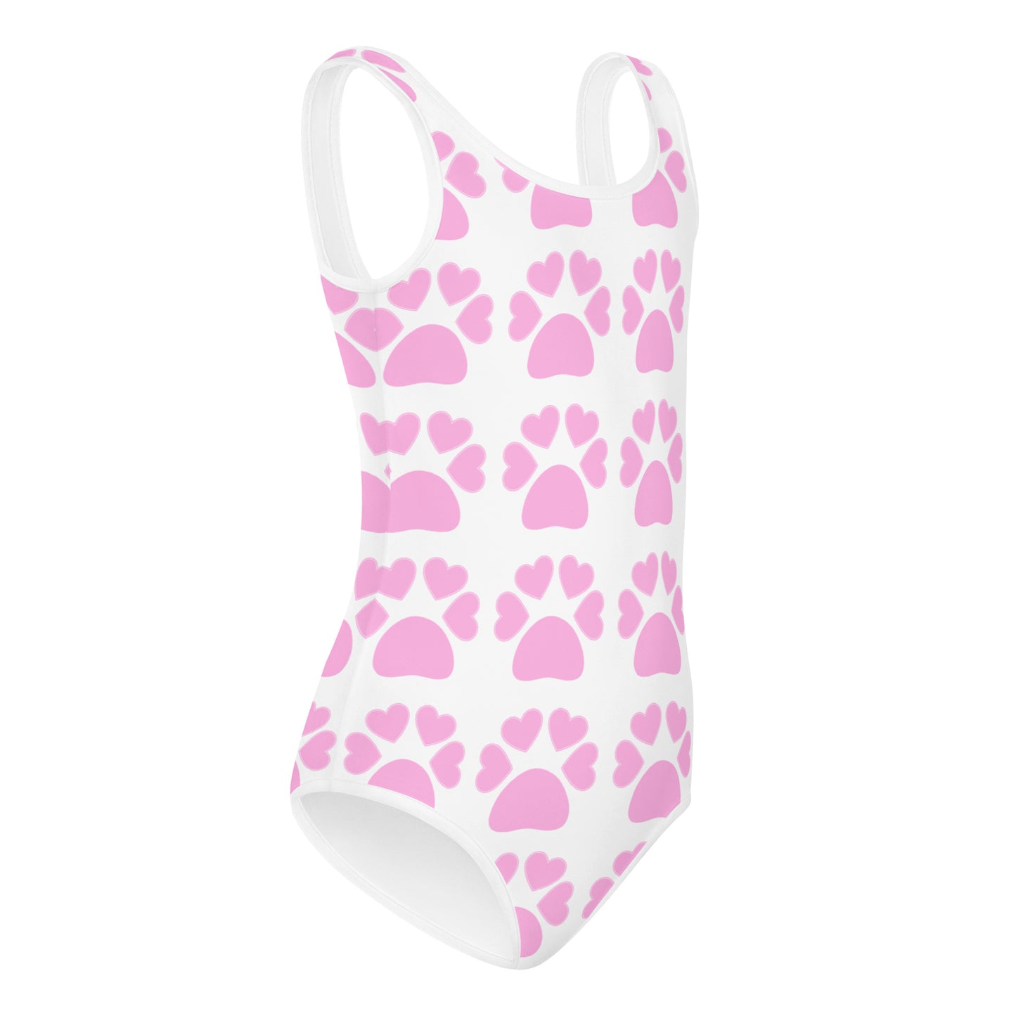 All-Over Paw Print Kids Swimsuit