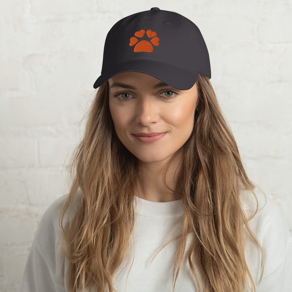 Jockey Hat - Orange Paw