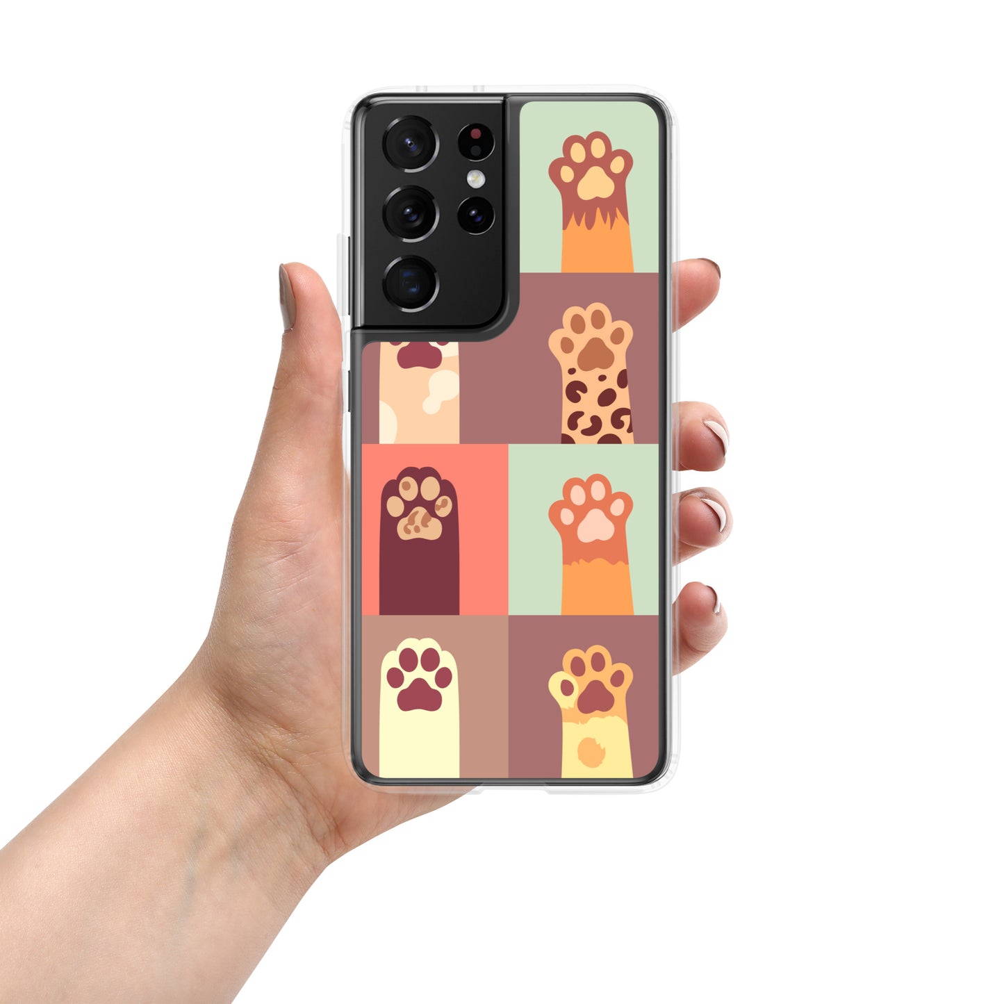 Paw Print Clear Case for Samsung®