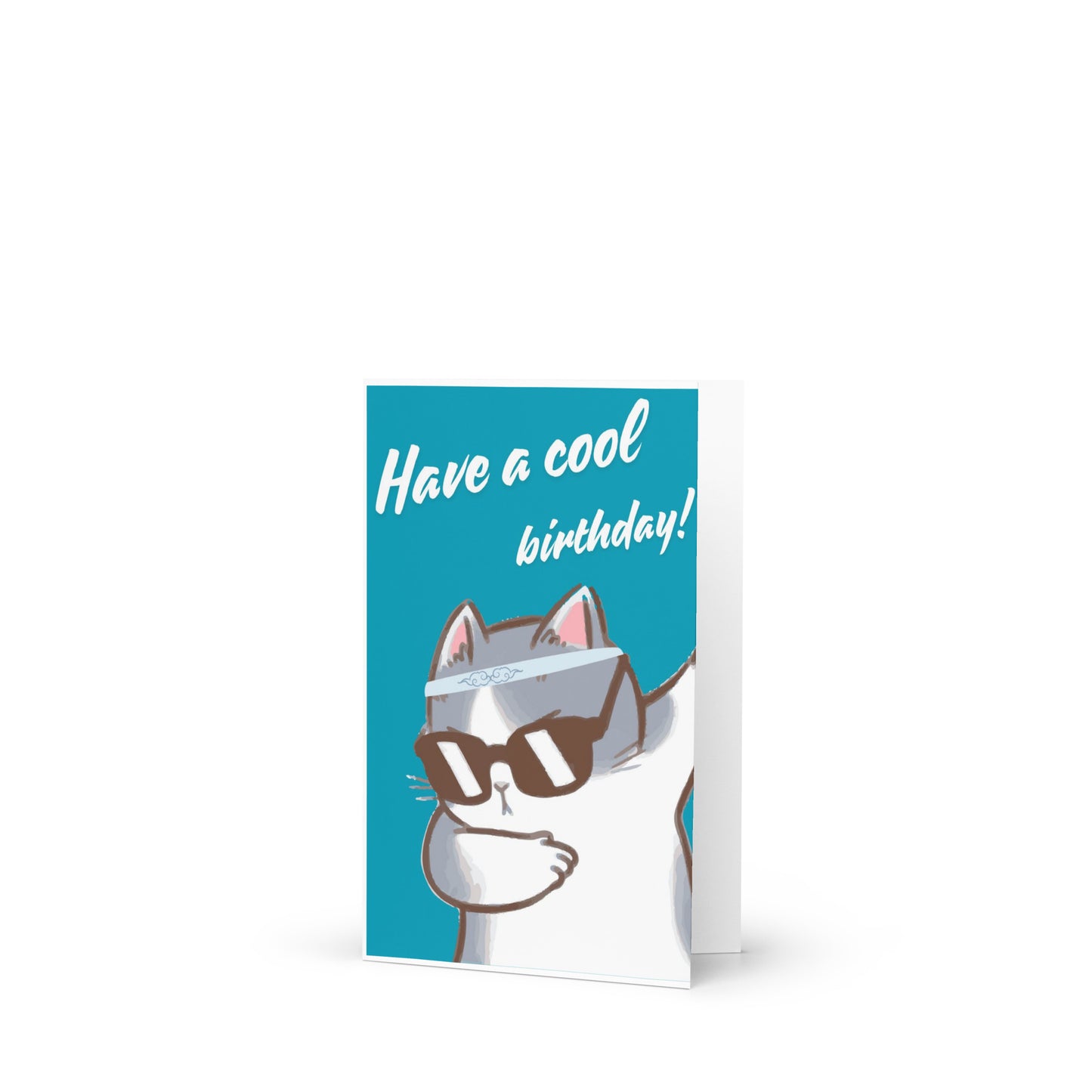 Cool Cat Birthday Card