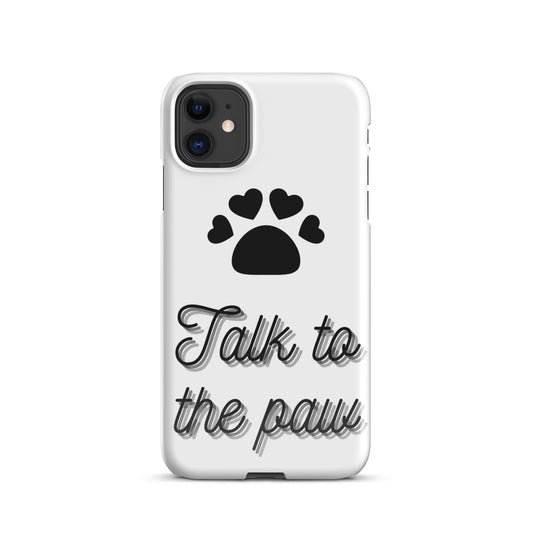 Talk to the paw - Black Snap case for iPhone®