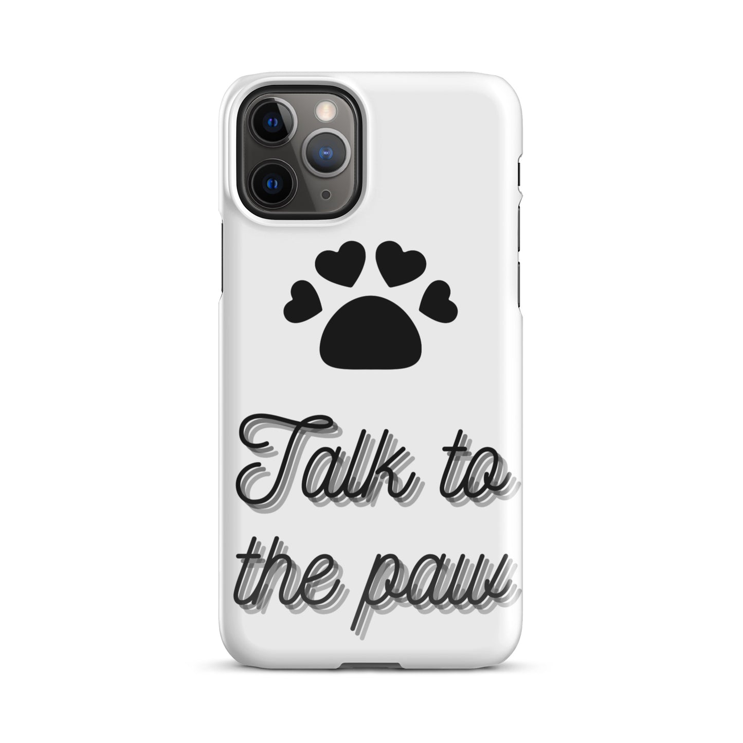 Talk to the paw - Black Snap case for iPhone®