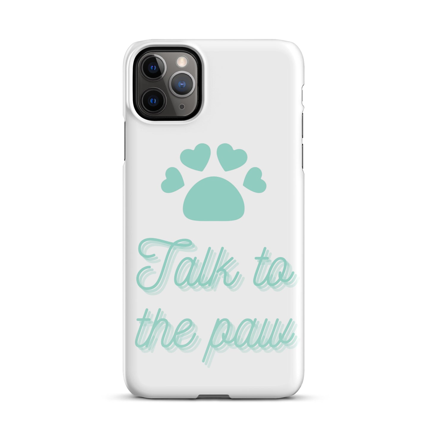 Talk to the paw - Blue Snap case for iPhone®