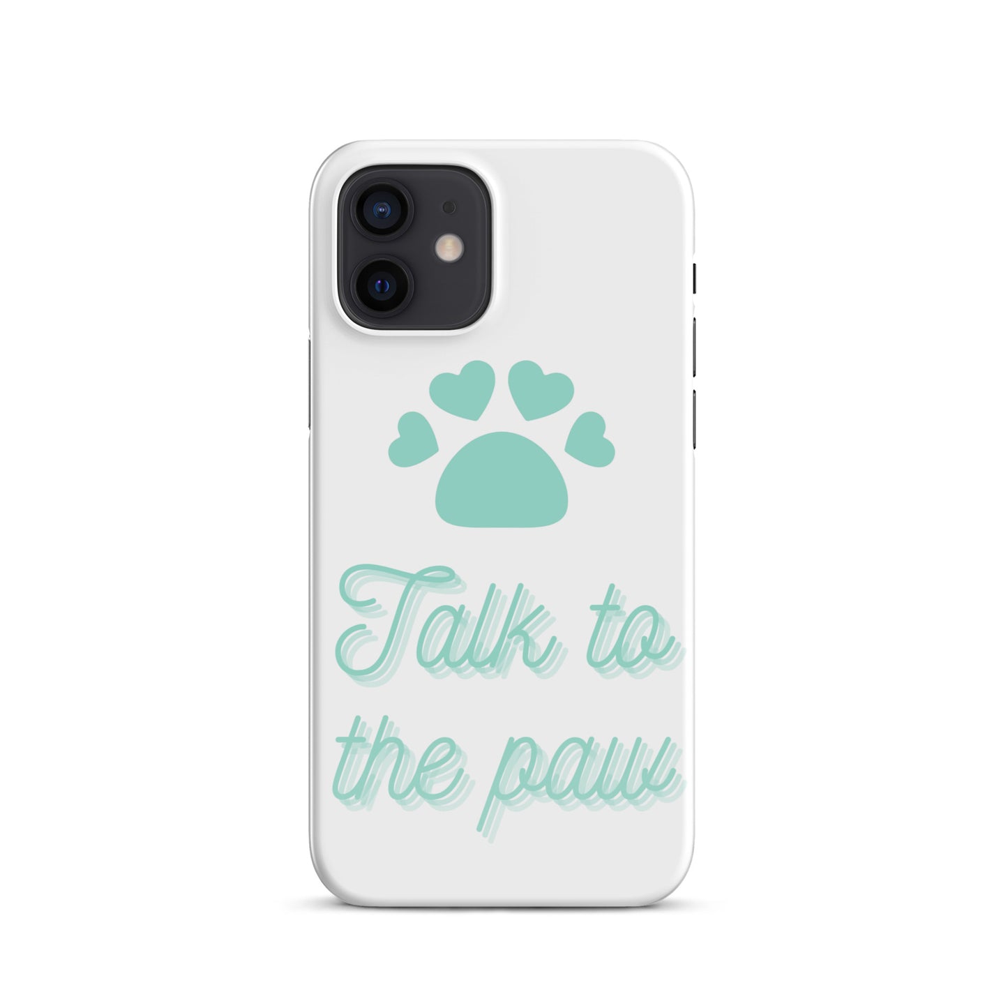 Talk to the paw - Blue Snap case for iPhone®