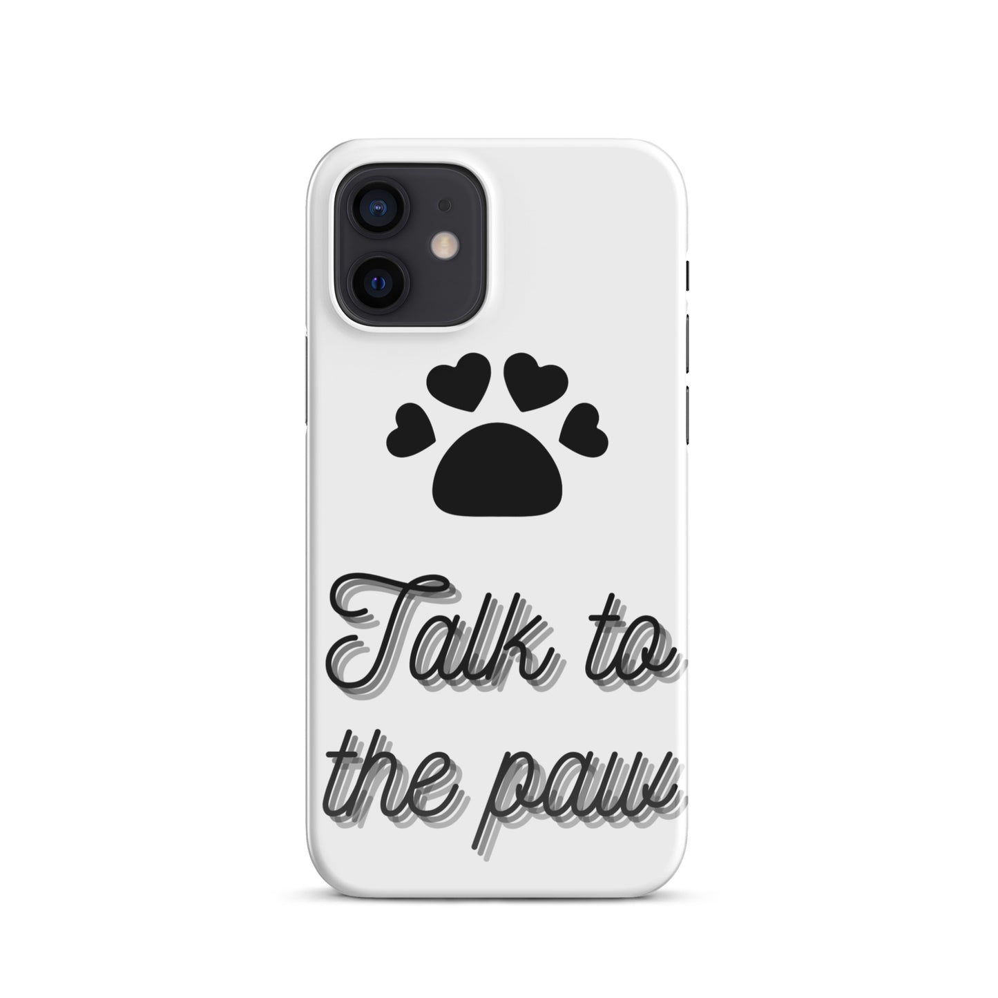 Talk to the paw - Black Snap case for iPhone®