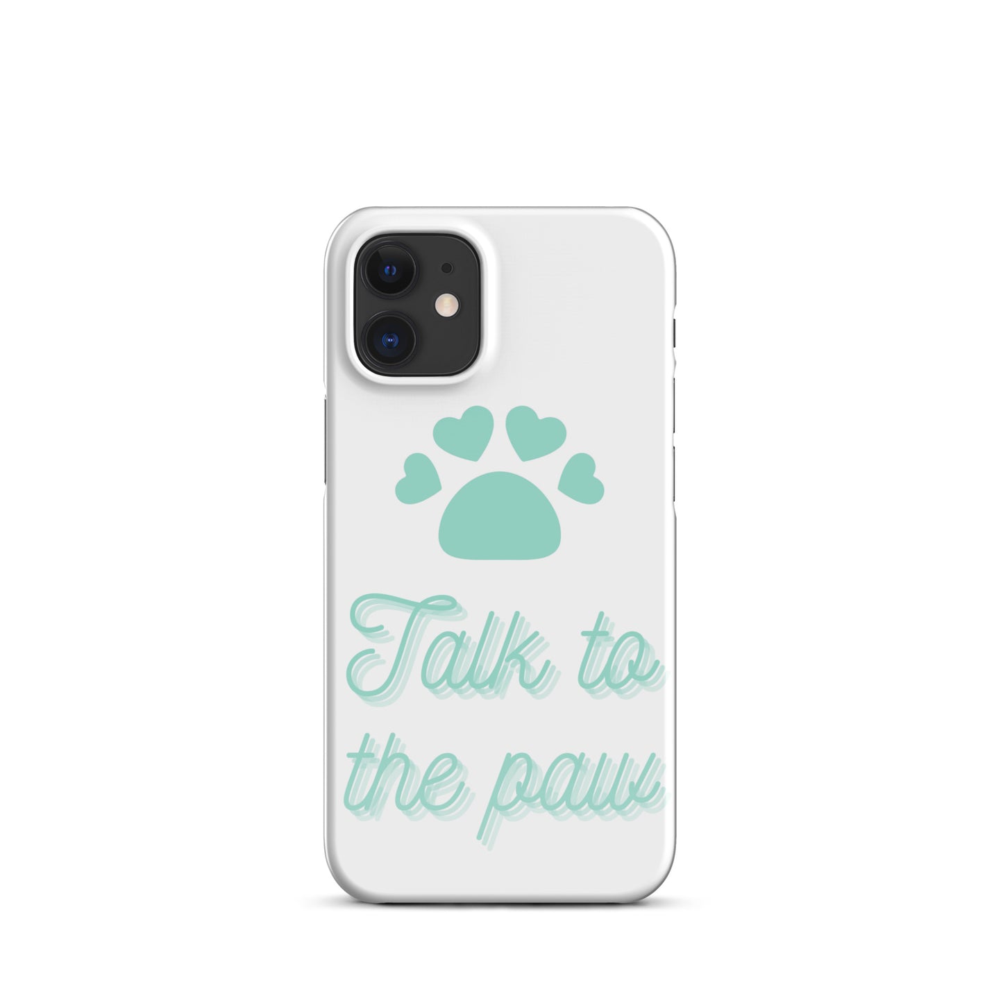 Talk to the paw - Blue Snap case for iPhone®