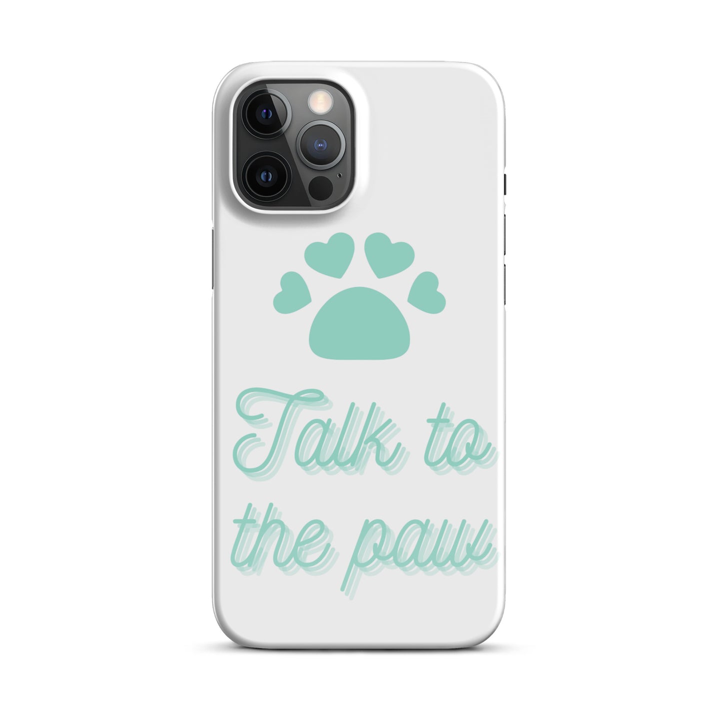 Talk to the paw - Blue Snap case for iPhone®