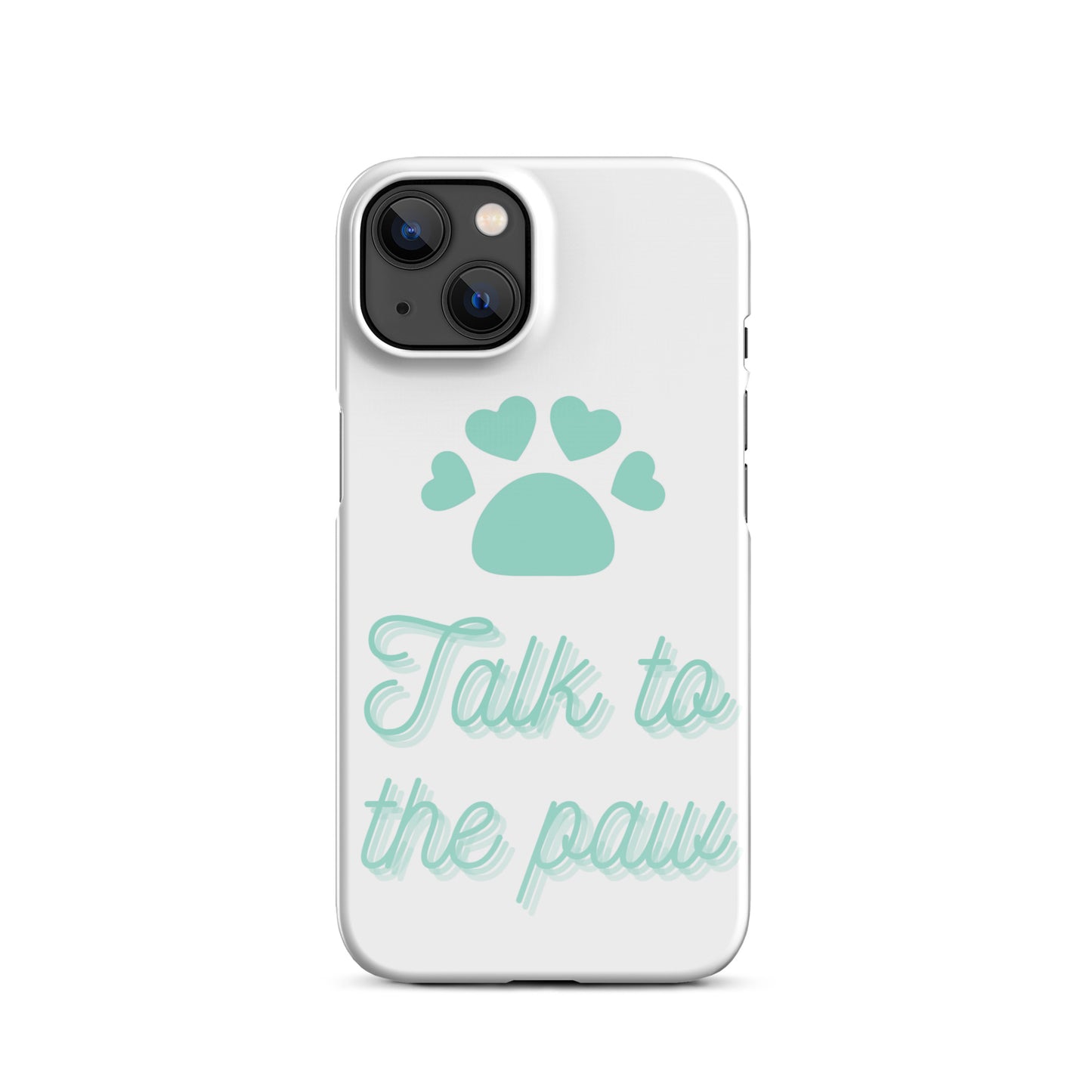 Talk to the paw - Blue Snap case for iPhone®