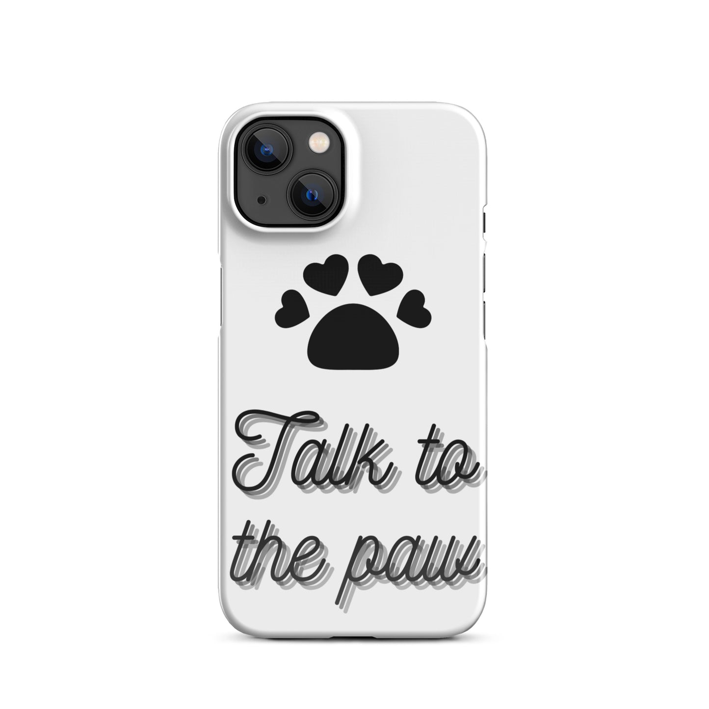 Talk to the paw - Black Snap case for iPhone®