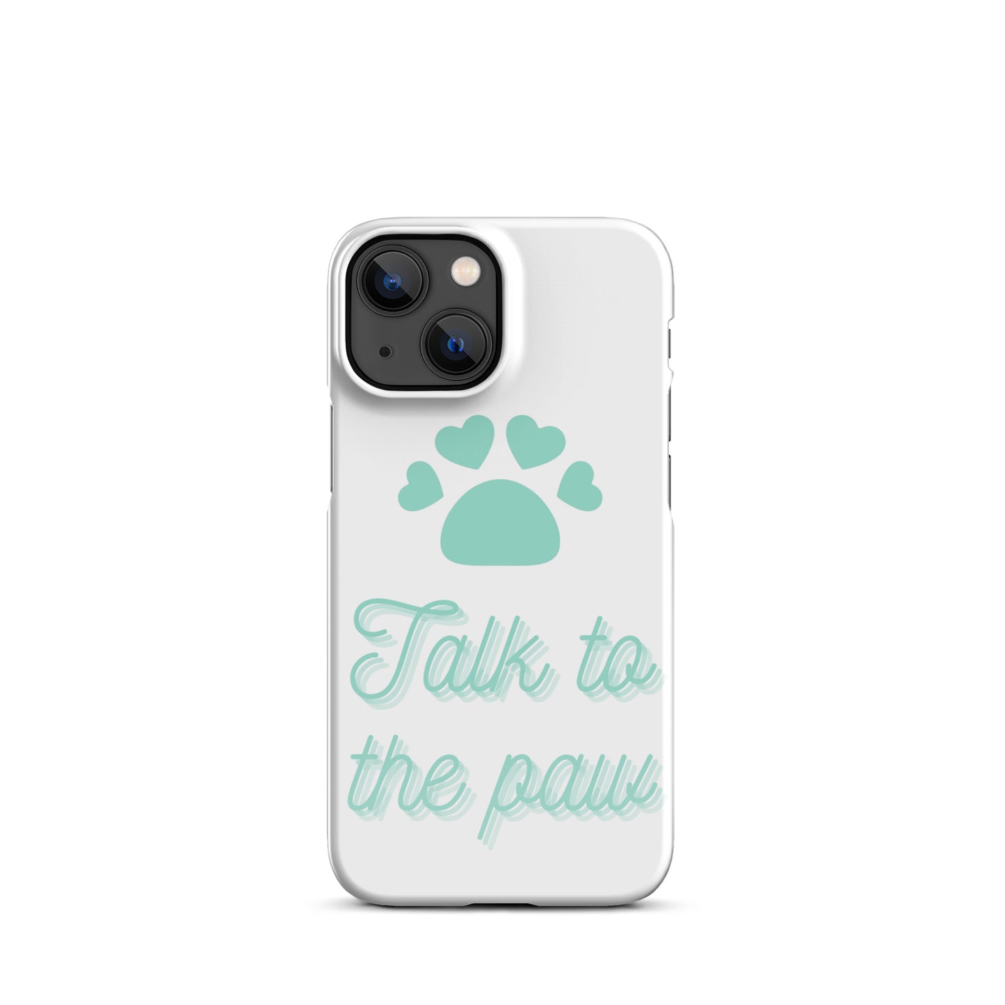 Talk to the paw - Blue Snap case for iPhone®