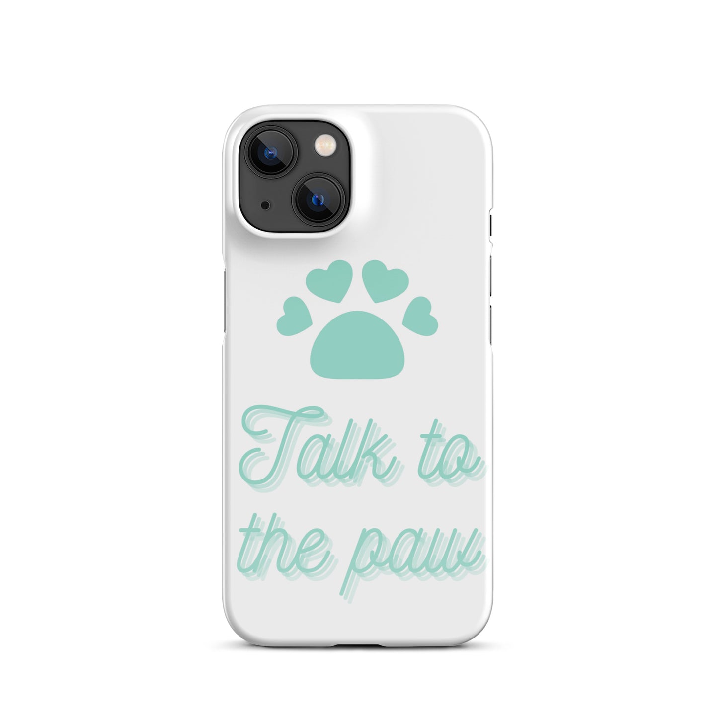 Talk to the paw - Blue Snap case for iPhone®