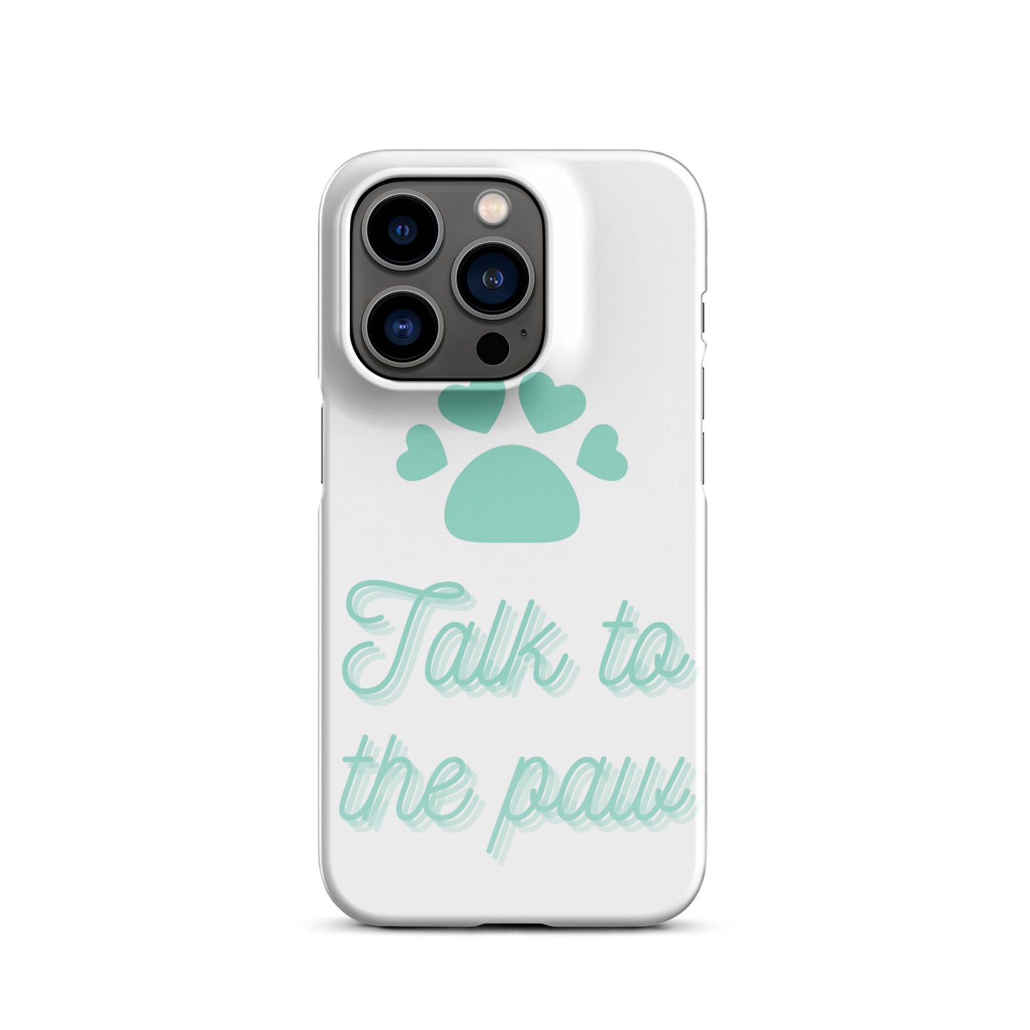 Talk to the paw - Blue Snap case for iPhone®