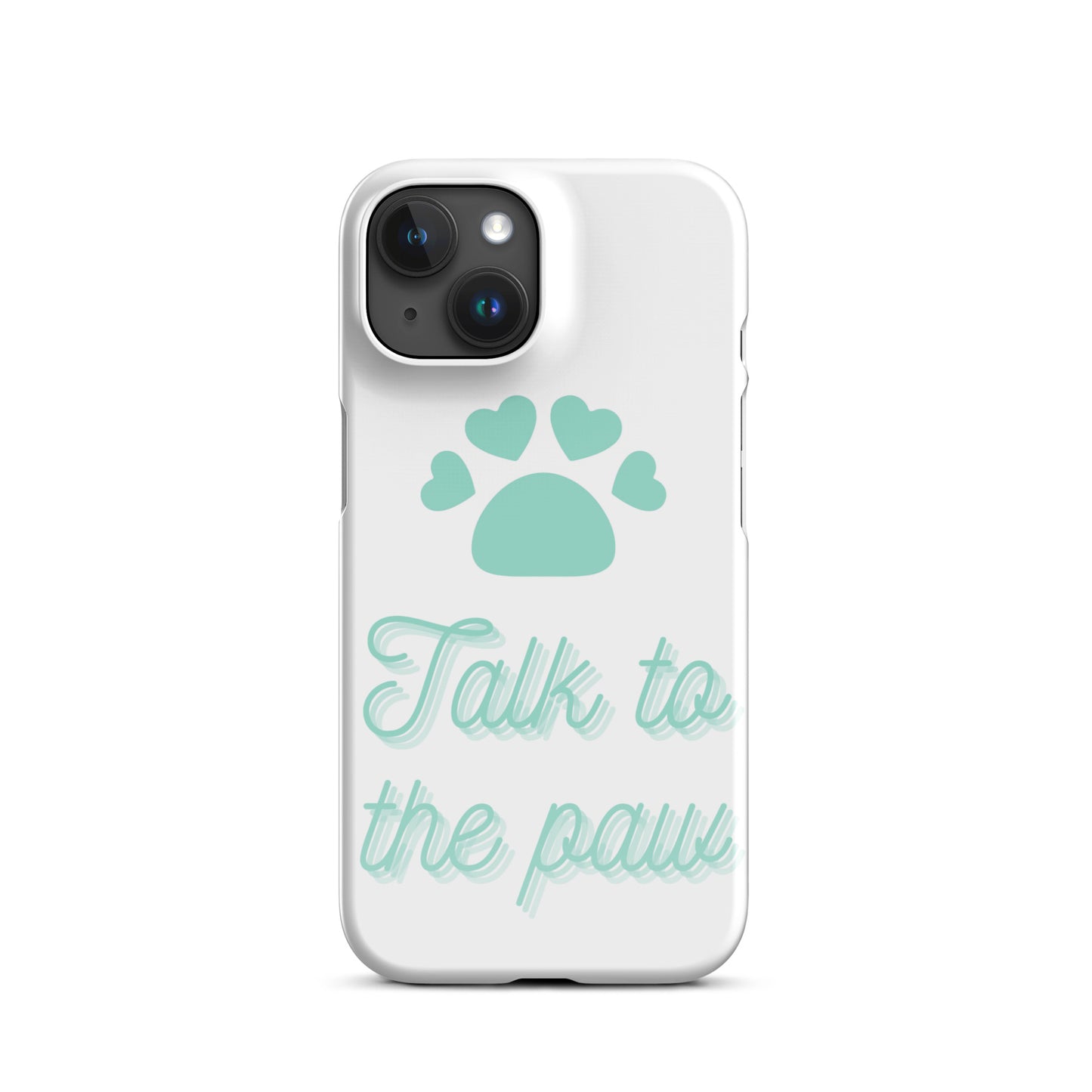 Talk to the paw - Blue Snap case for iPhone®