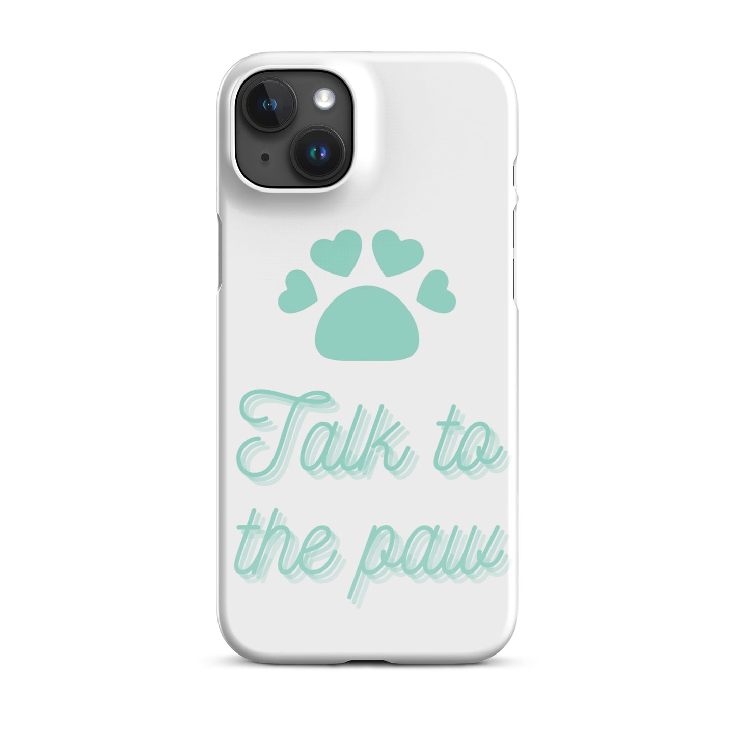 Talk to the paw - Blue Snap case for iPhone®