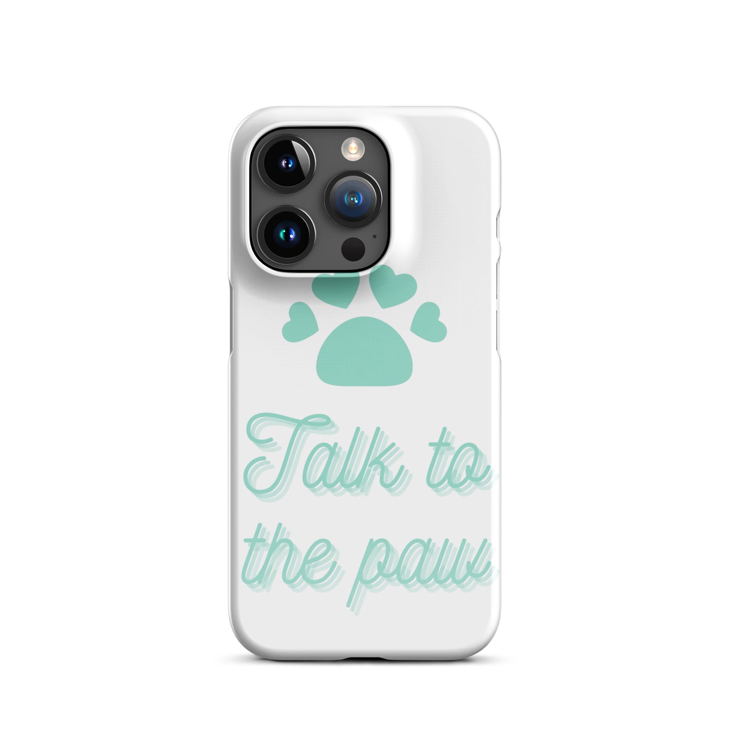 Talk to the paw - Blue Snap case for iPhone®