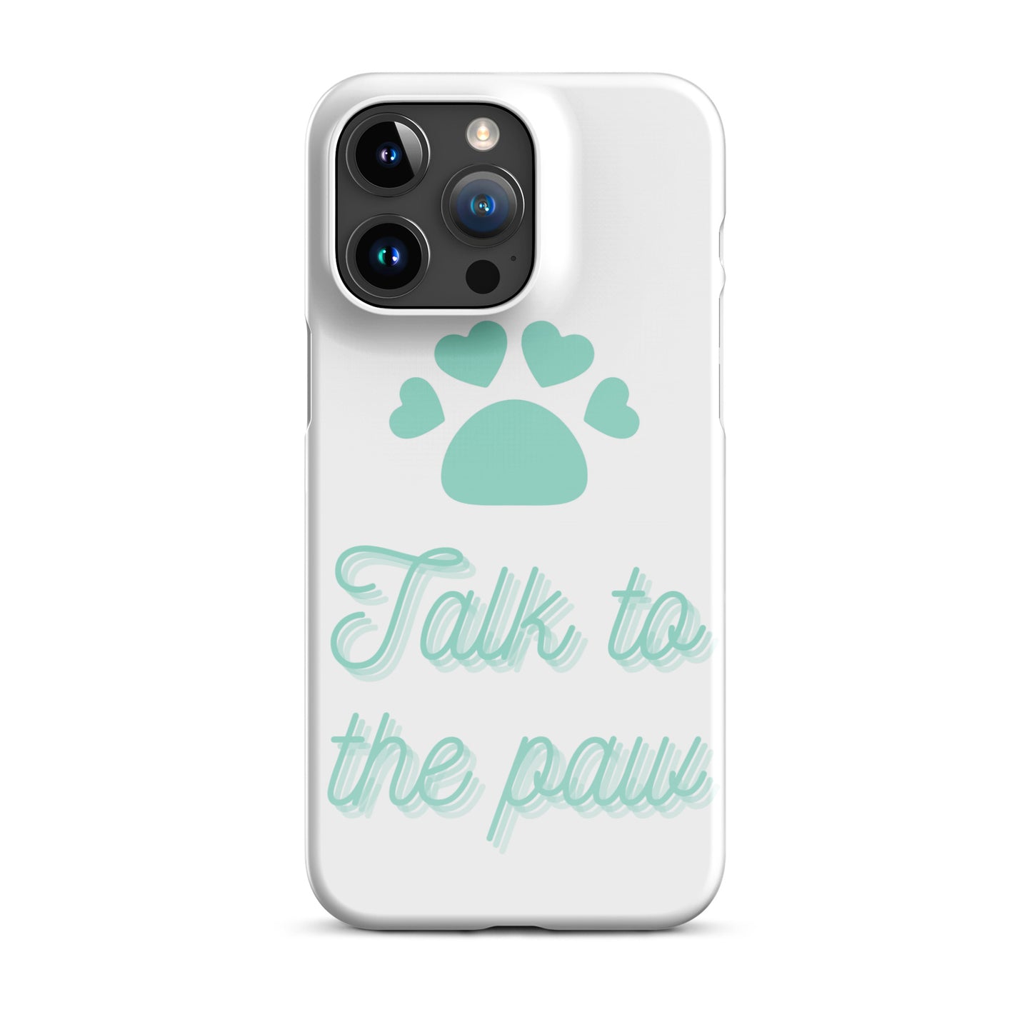 Talk to the paw - Blue Snap case for iPhone®