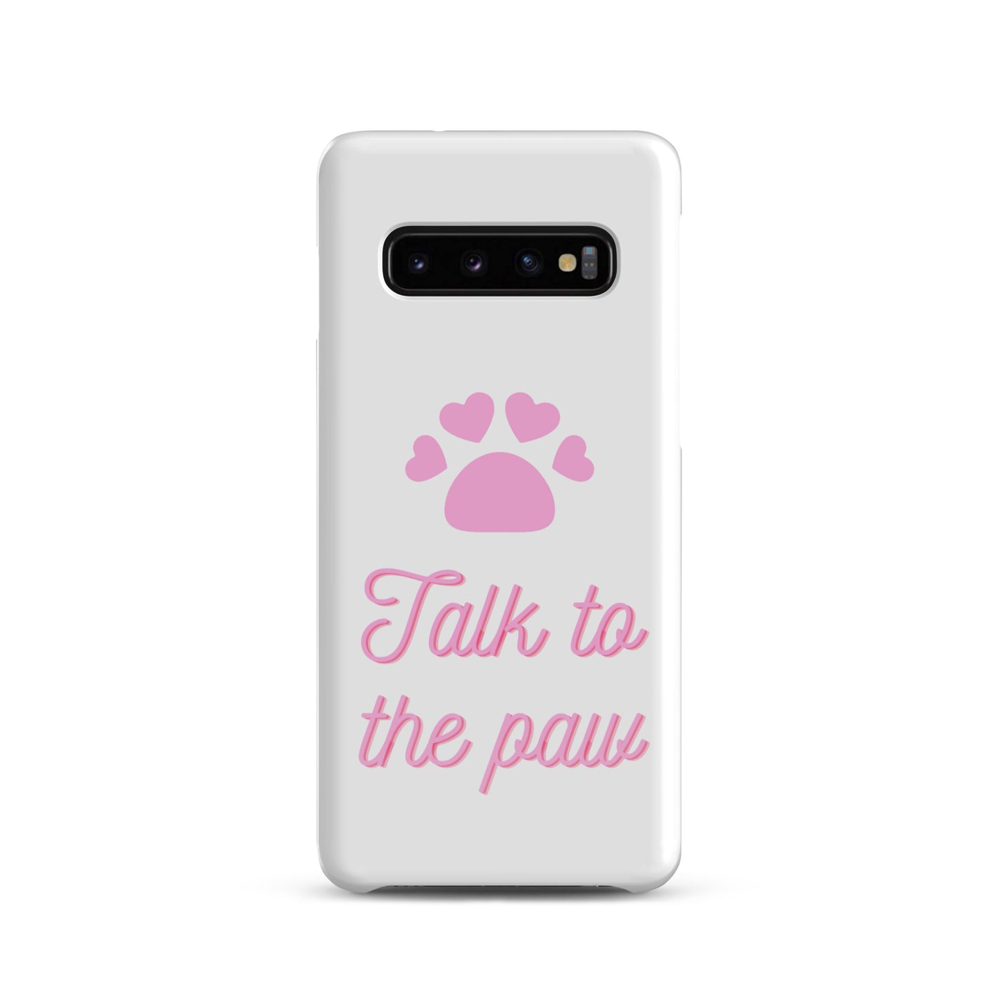 Talk to the paw - Pink Snap case for Samsung®