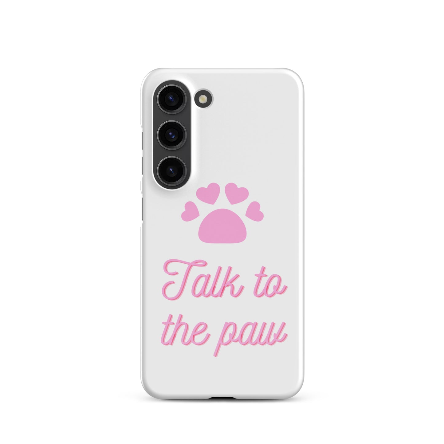 Talk to the paw - Pink Snap case for Samsung®