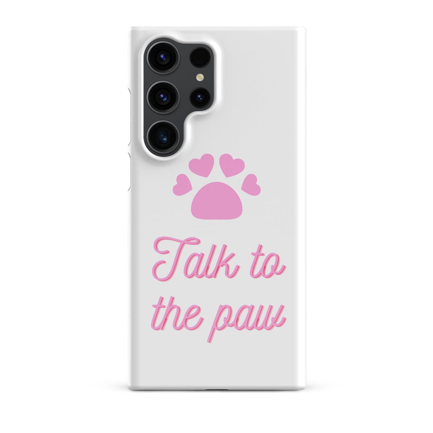 Talk to the paw - Pink Snap case for Samsung®