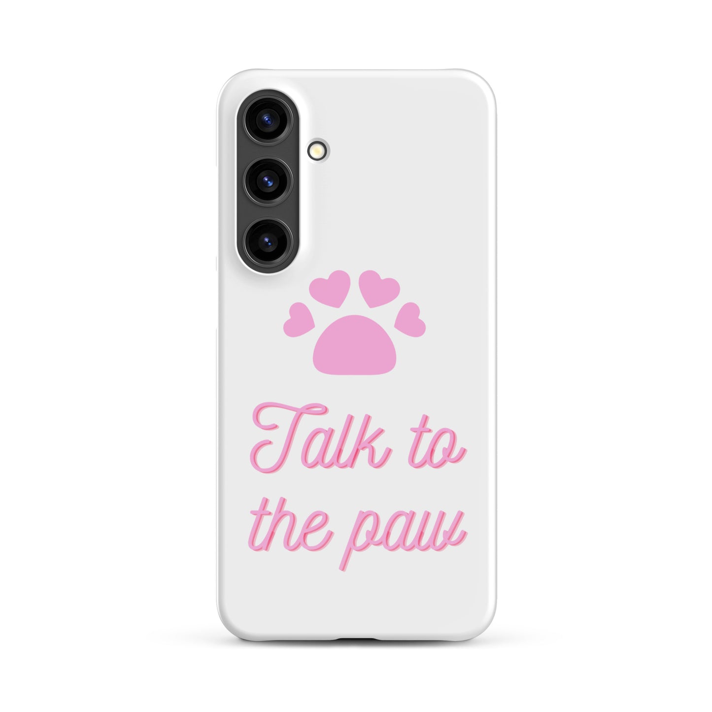 Talk to the paw - Pink Snap case for Samsung®