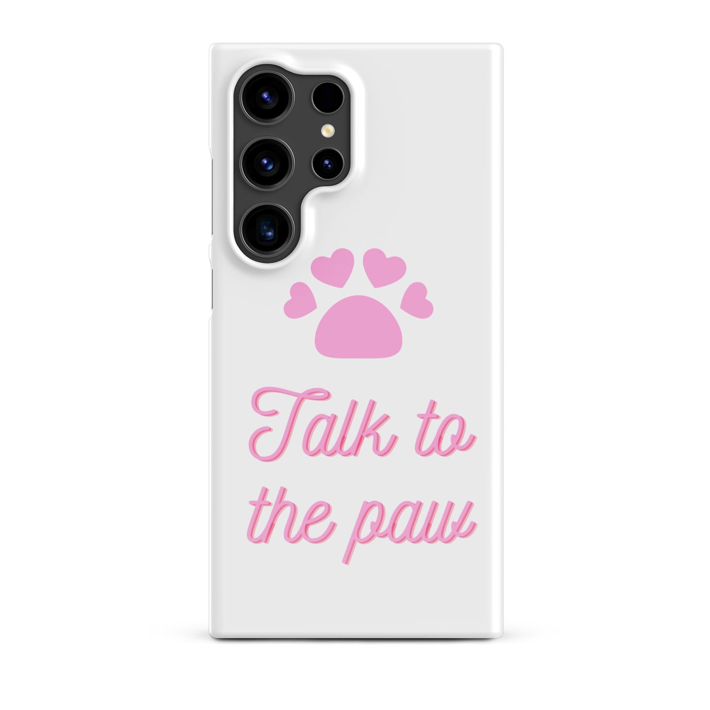 Talk to the paw - Pink Snap case for Samsung®